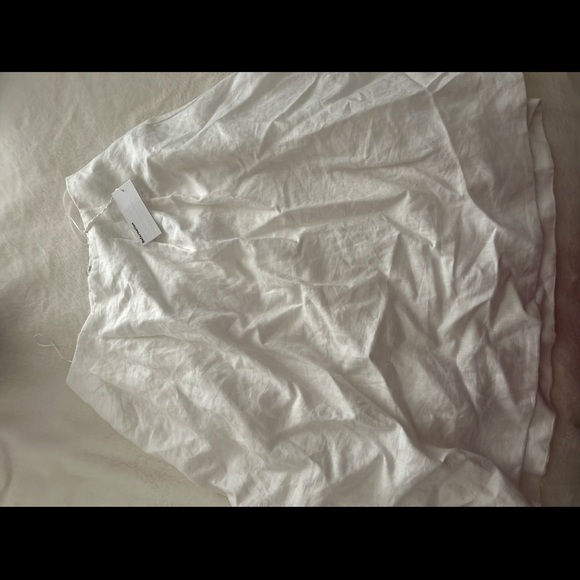 Reformation White Asymmetrical Midi Skirt - Picture 2 of 2